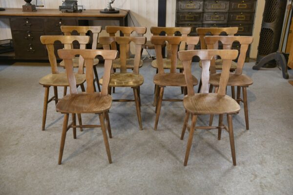 Chaise bistrot type Baumann 1960