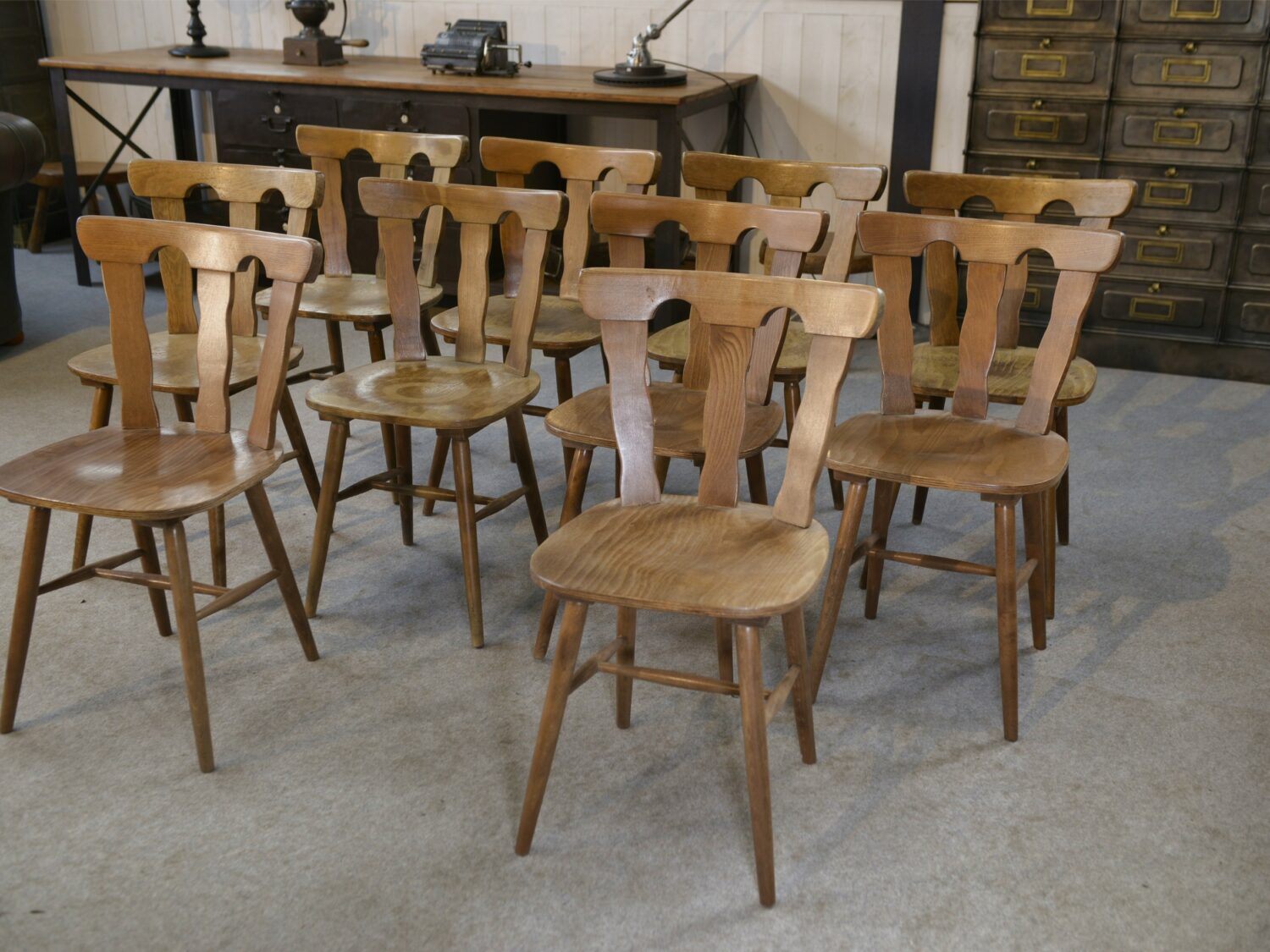 Chaise bistrot type Baumann 1960