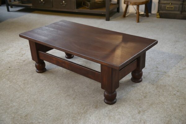 Table basse rustique en chêne 1960