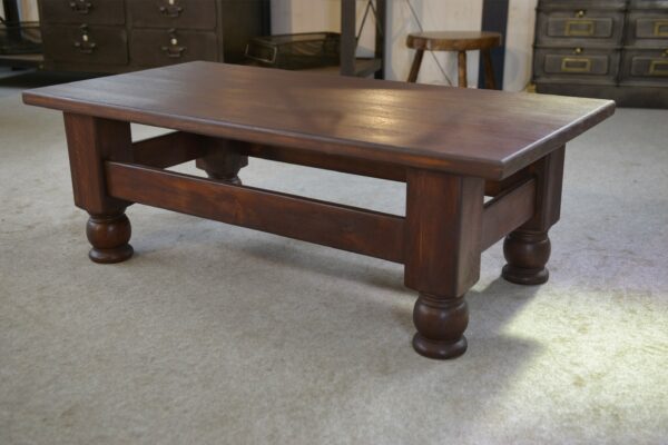 Table basse rustique en chêne 1960