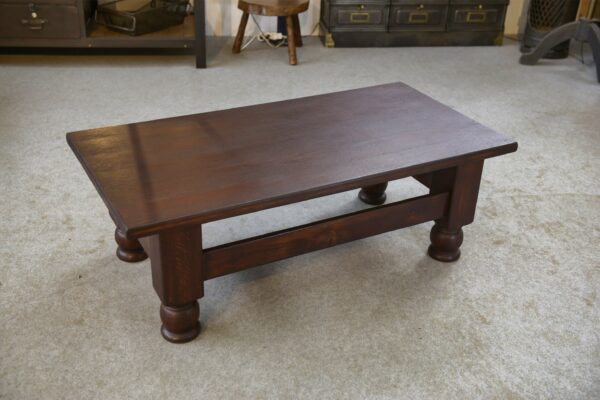 Table basse rustique en chêne 1960