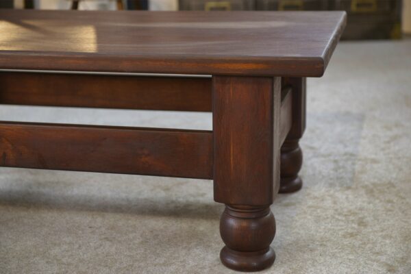 Table basse rustique en chêne 1960