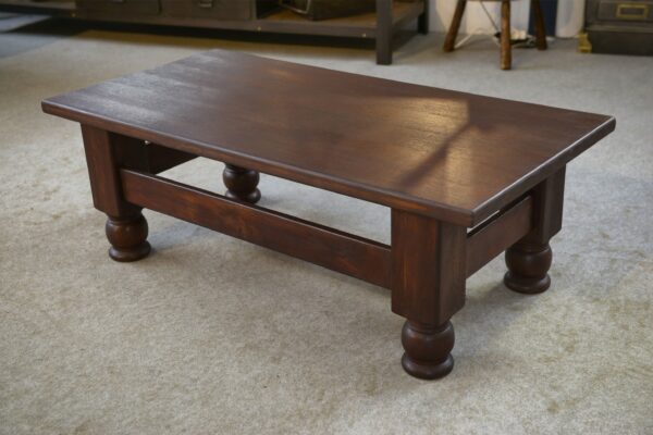 Table basse rustique en chêne 1960