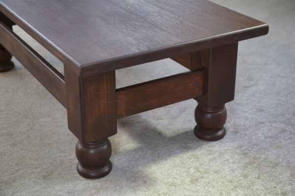 Table basse rustique en chêne 1960