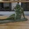 Sculpture en terre cuite patine bronze par Hugo Cipriani