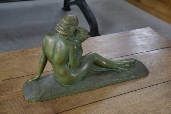 Sculpture en terre cuite patine bronze par Hugo Cipriani