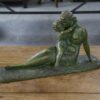 Sculpture en terre cuite patine bronze par Hugo Cipriani