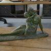 Sculpture en terre cuite patine bronze par Hugo Cipriani