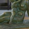 Sculpture en terre cuite patine bronze par Hugo Cipriani