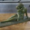 Sculpture en terre cuite patine bronze par Hugo Cipriani