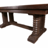 Grande table en chêne massif par Joseph Savina 1950