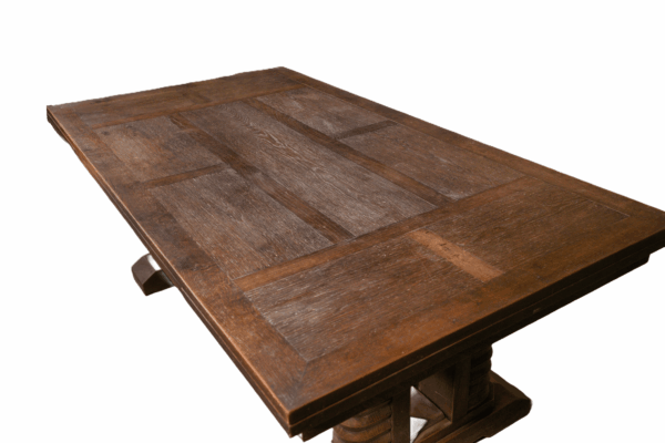 Grande table en chêne massif par Joseph Savina 1950