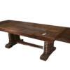 Grande table en chêne massif par Joseph Savina 1950