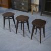 Tabourets design hêtre attribué à Louis Gamet 1950s