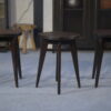 Tabourets design hêtre attribué à Louis Gamet 1950s