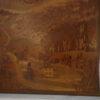 Tableau bois marqueterie décor de montage signé PIERRE ROSENAU Milieu XXème