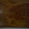 Tableau bois marqueterie décor de montage signé PIERRE ROSENAU Milieu XXème