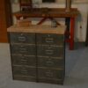 Meuble à clapets Ronéo 2 colonnes 8 clapets travail français vers 1950