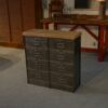 Meuble à clapets Ronéo 2 colonnes 8 clapets travail français vers 1950