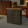 Meuble à clapets Ronéo 2 colonnes 8 clapets travail français vers 1950