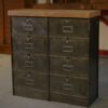 Meuble à clapets Ronéo 2 colonnes 8 clapets travail français vers 1950