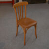 Ensemble de 6 chaises bistrot en hêtre 1960's