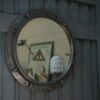 Miroir rond industriel 1950's
