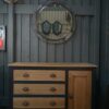 Miroir rond industriel 1950's
