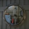 Miroir rond industriel 1950's