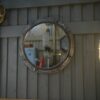 Miroir rond industriel 1950's