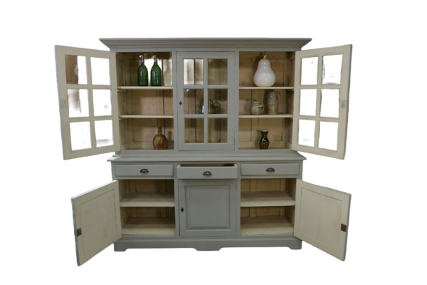 Buffet deux corps gris