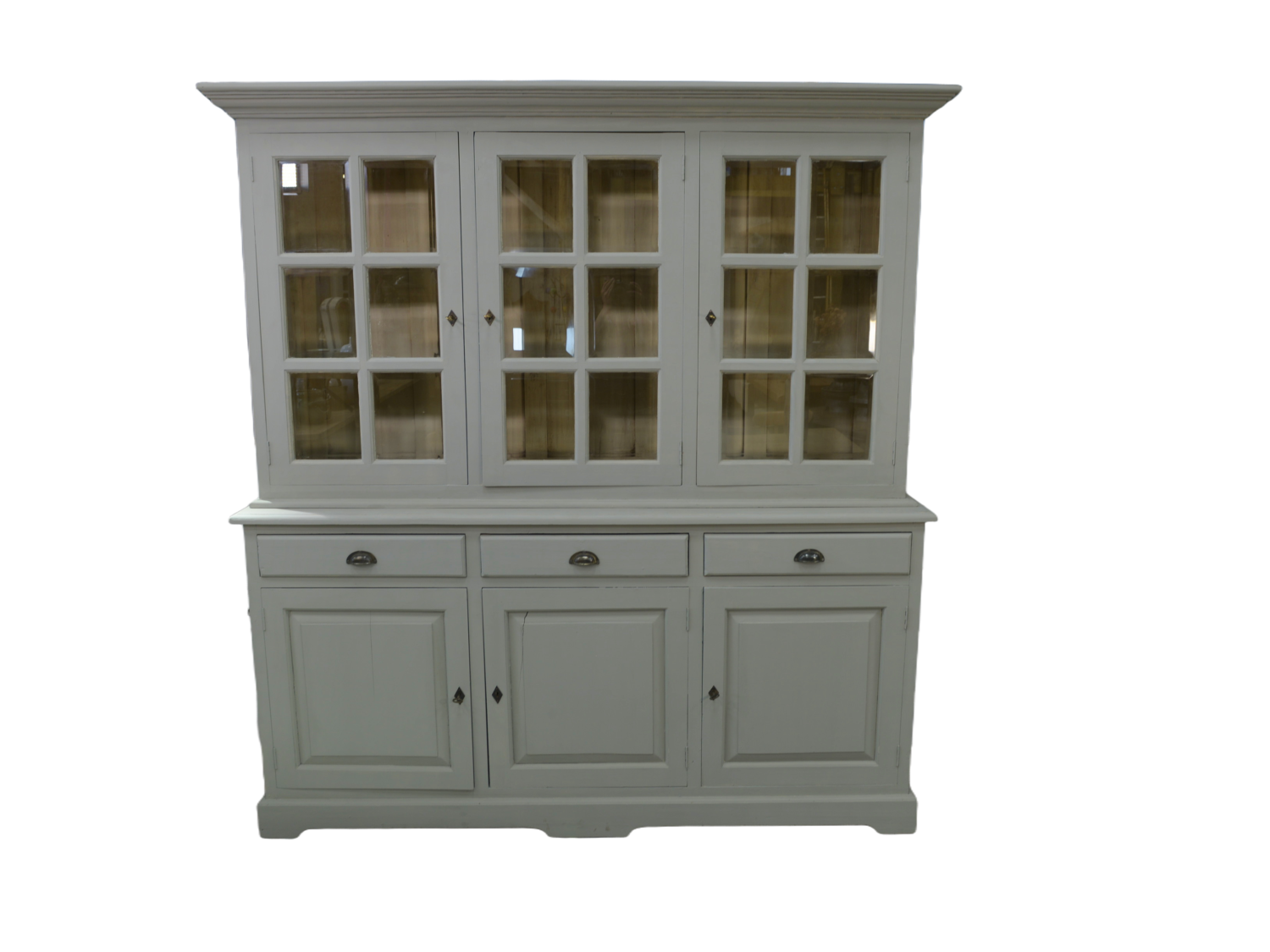 Buffet deux corps gris