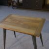 Table bistrot par Xavier Pauchard pour Tolix plateau en hêtre 1960