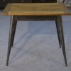 Table bistrot par Xavier Pauchard pour Tolix plateau en hêtre 1960