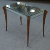 Table basse en miroir biseauté et ciselé par Marly frères style vénitien 1950