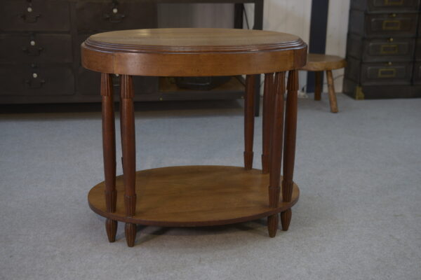 Table ovale en chêne massif art déco 1930