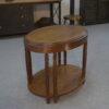 Table ovale en chêne massif art déco 1930