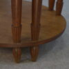 Table ovale en chêne massif art déco 1930