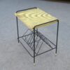 Table d'appoint porte vinyle dans le goût de Mathieu Mategot 1970