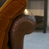 Banquette en cuir clouté vers 1920