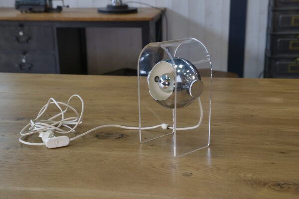 Lampe à poser vintage design Italien Eyeball 1970's