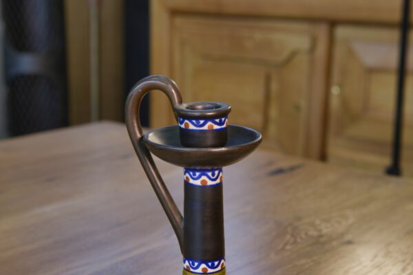 Bougeoir céramique Art déco Gouda Hollande 1930's