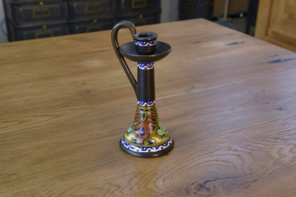 Bougeoir céramique Art déco Gouda Hollande 1930's