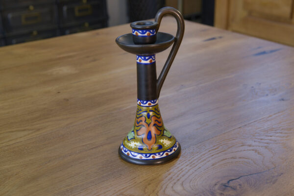 Bougeoir céramique Art déco Gouda Hollande 1930's
