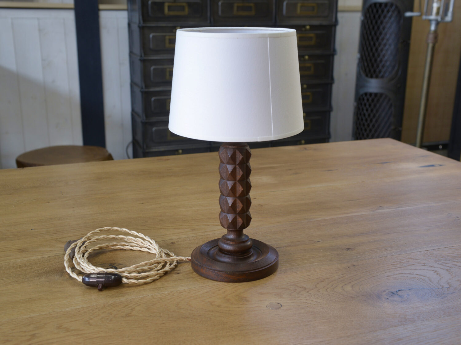 Lampe brutaliste dans le goût de Charles Dudouyt 1950's