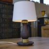 Lampe à poser en hêtre vintage 1960's