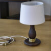 Lampe à poser en hêtre vintage 1960's