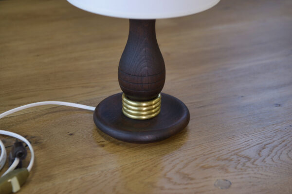 Lampe à poser en hêtre vintage 1960's