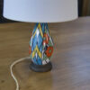 Lampe céramique sur socle bronze Art déco 1930's