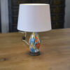 Lampe céramique sur socle bronze Art déco 1930's